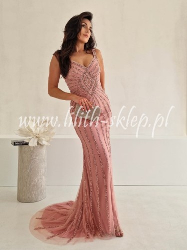 rozowa syrenka z trenem