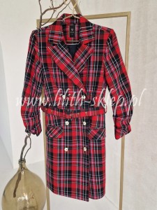 Kylie- sukienka marynarkowa w kratę 